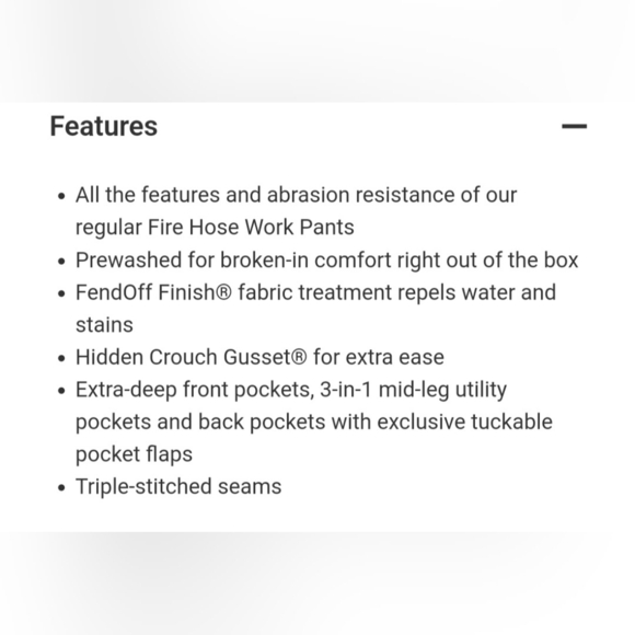 Duluth Trading Co Flex Fire Hose Cargo Work Pants Vintage Indigo 45507 40×34 - Picture 15 of 16